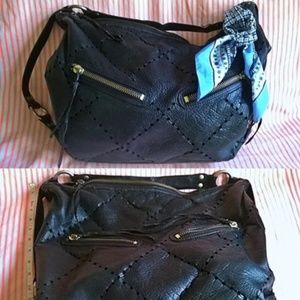 Linea Pelle Pebbled Leather Handbag